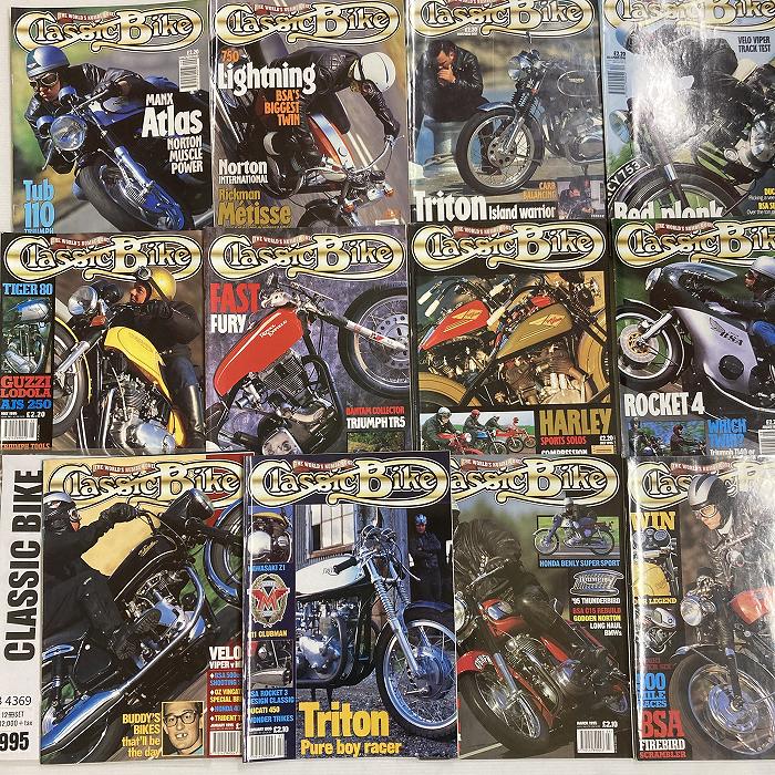 B4369 1995 12冊セット 「CLASSIC BIKE」 クラシックバイク 英国 旧車雑誌