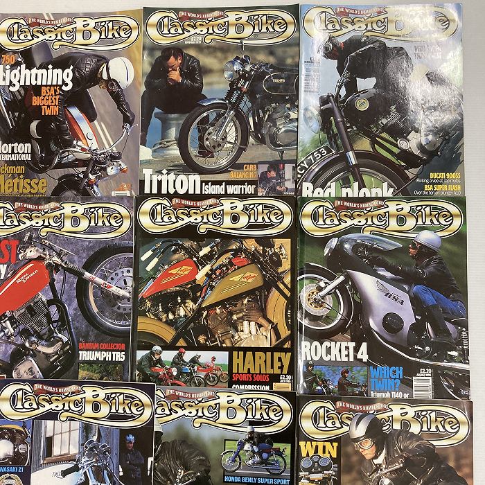 B4369 1995 12冊セット 「CLASSIC BIKE」 クラシックバイク 英国 旧車雑誌