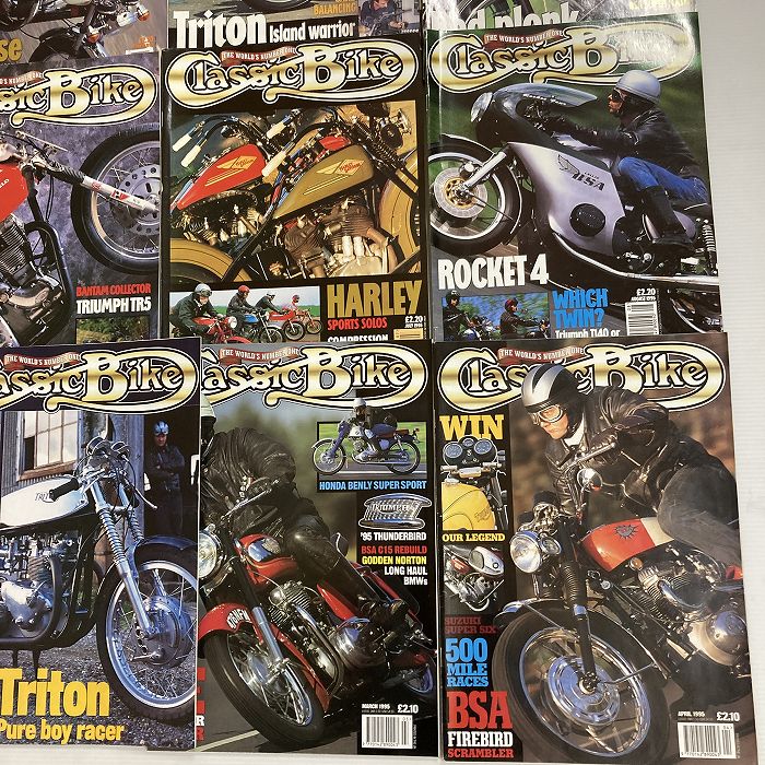 B4369 1995 12冊セット 「CLASSIC BIKE」 クラシックバイク 英国 旧車雑誌