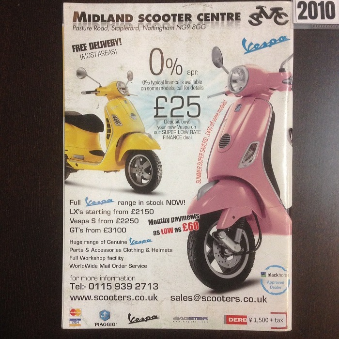 B4864　2010 「SCOOTERING」 ベスパ ランブレッタ  英国 旧車雑誌