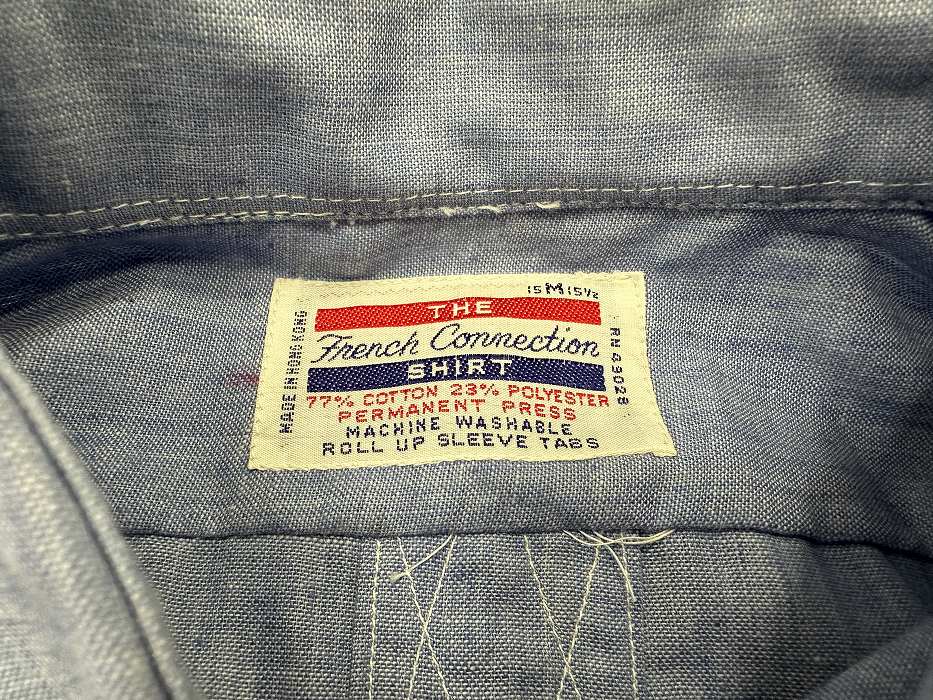 108284 ヴィンテージ 「THE FRENCH CONNESTION」DEAD STOCK 長袖 シャツ