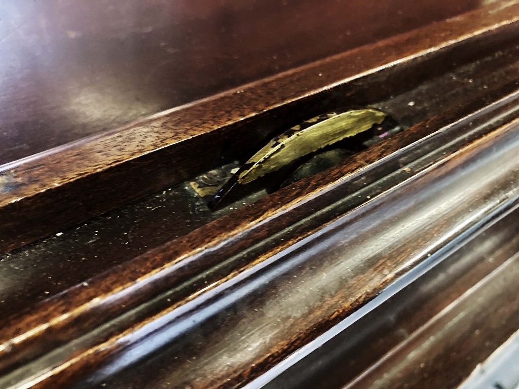 108408 販売及び長期リース店舗什器 英国製アンティーク 4段 ショーケース