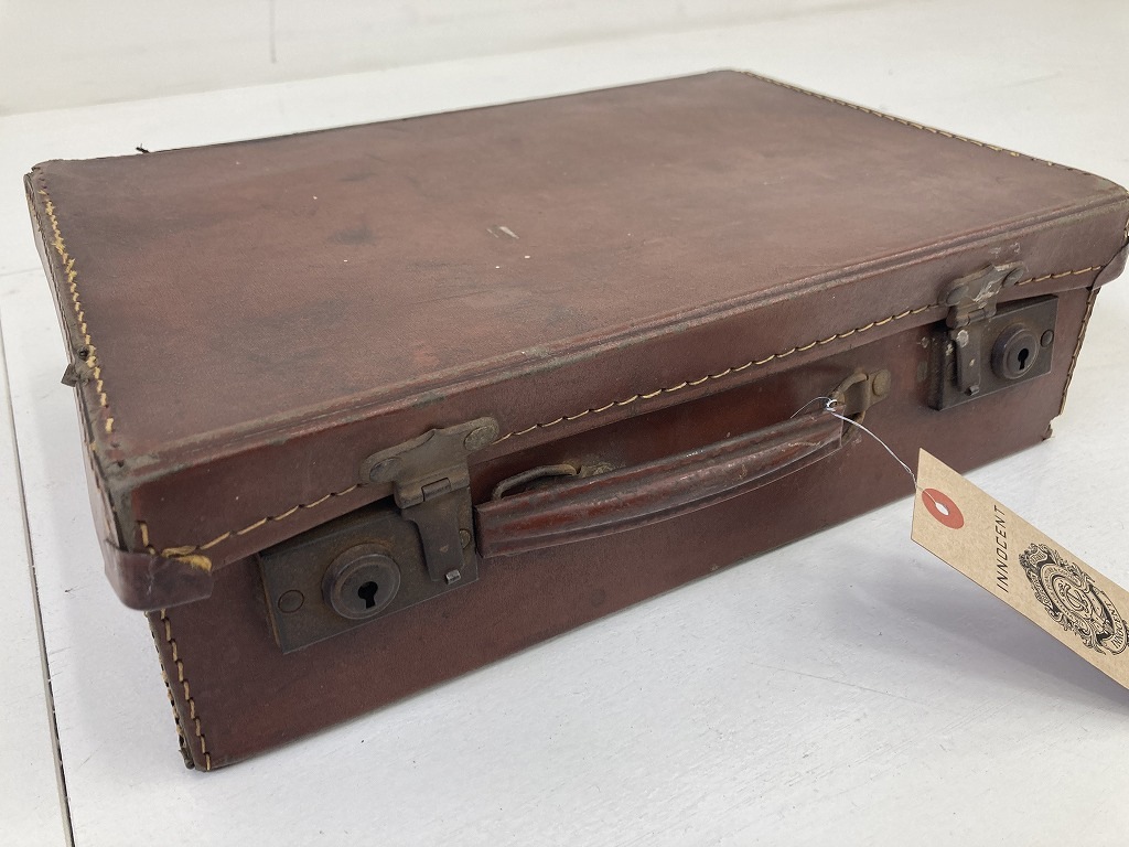 108473 ヴィンテージ トランクケース　GENUINE COMPRESSED FIBRE BRITISH MADE　ミニトランクケース 鞄　