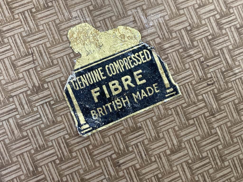 108473 ヴィンテージ トランクケース　GENUINE COMPRESSED FIBRE BRITISH MADE　ミニトランクケース 鞄　