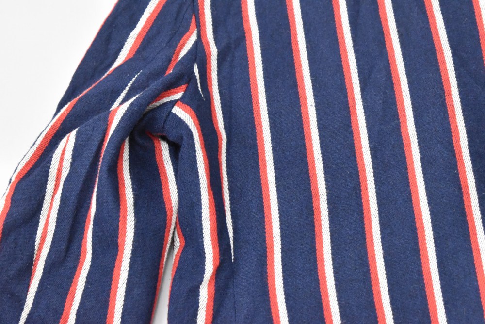 109231  [TA]ヴィンテージ スクールジャケット MADE IN ENGLAND ネイビー x レッド&ホワイト ストライプ