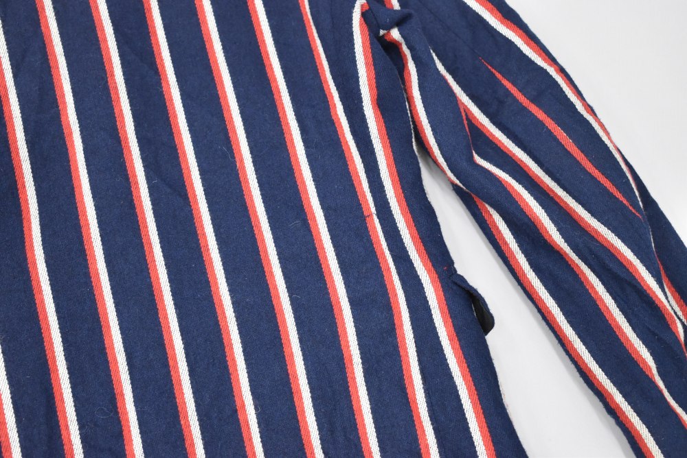 109231  [TA]ヴィンテージ スクールジャケット MADE IN ENGLAND ネイビー x レッド&ホワイト ストライプ