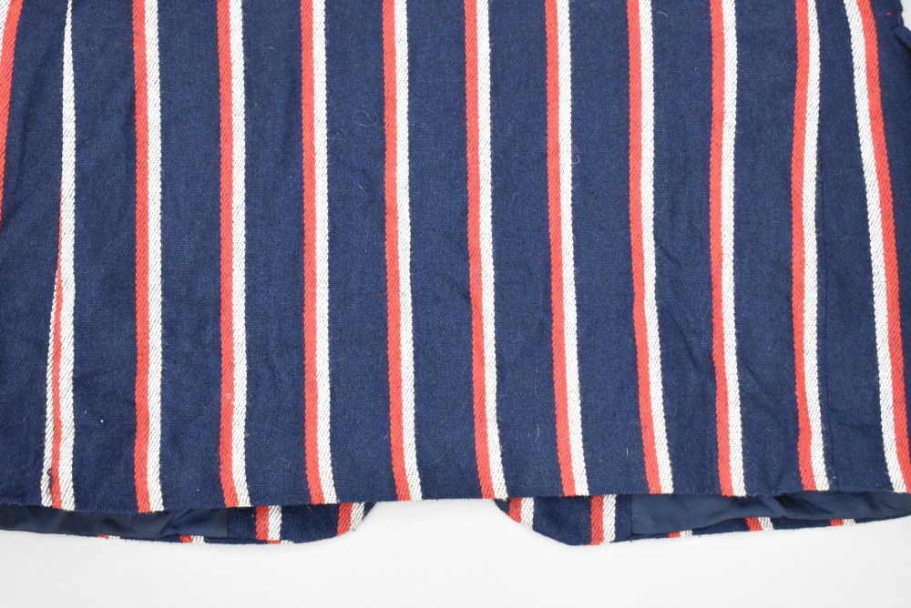 109231  [TA]ヴィンテージ スクールジャケット MADE IN ENGLAND ネイビー x レッド&ホワイト ストライプ