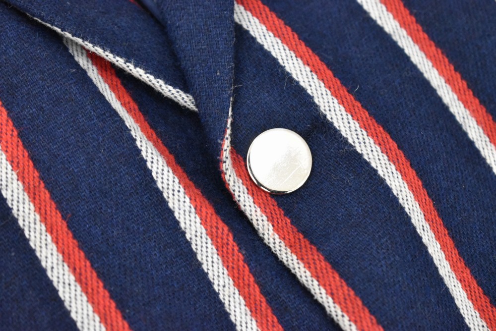 109231  [TA]ヴィンテージ スクールジャケット MADE IN ENGLAND ネイビー x レッド&ホワイト ストライプ