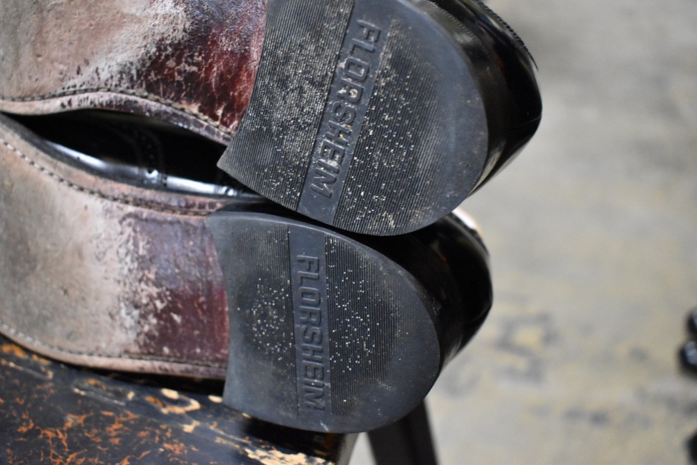 109567「FLORSHEIM」ウィングチップ シューズ 内羽根 SIZE US10