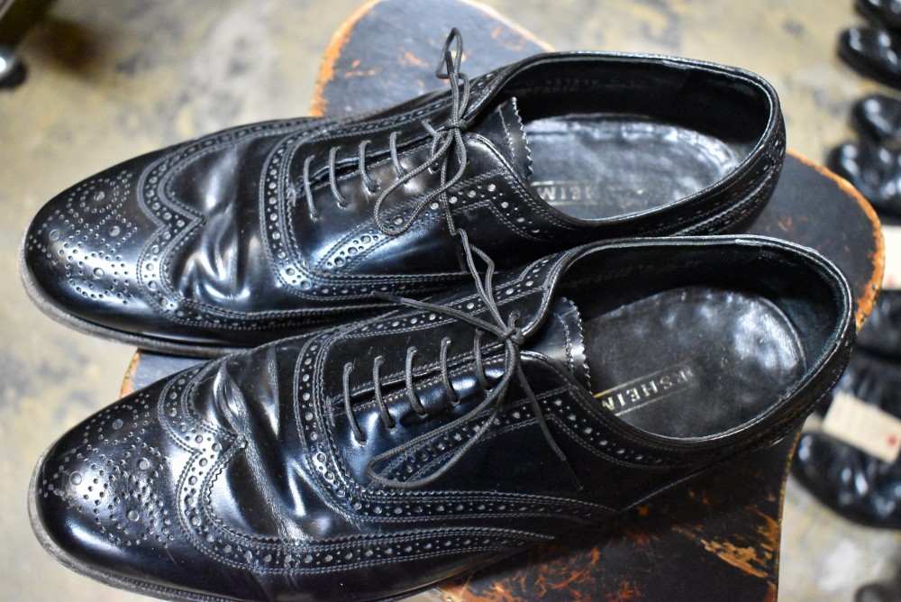 109567「FLORSHEIM」ウィングチップ シューズ 内羽根 SIZE US10