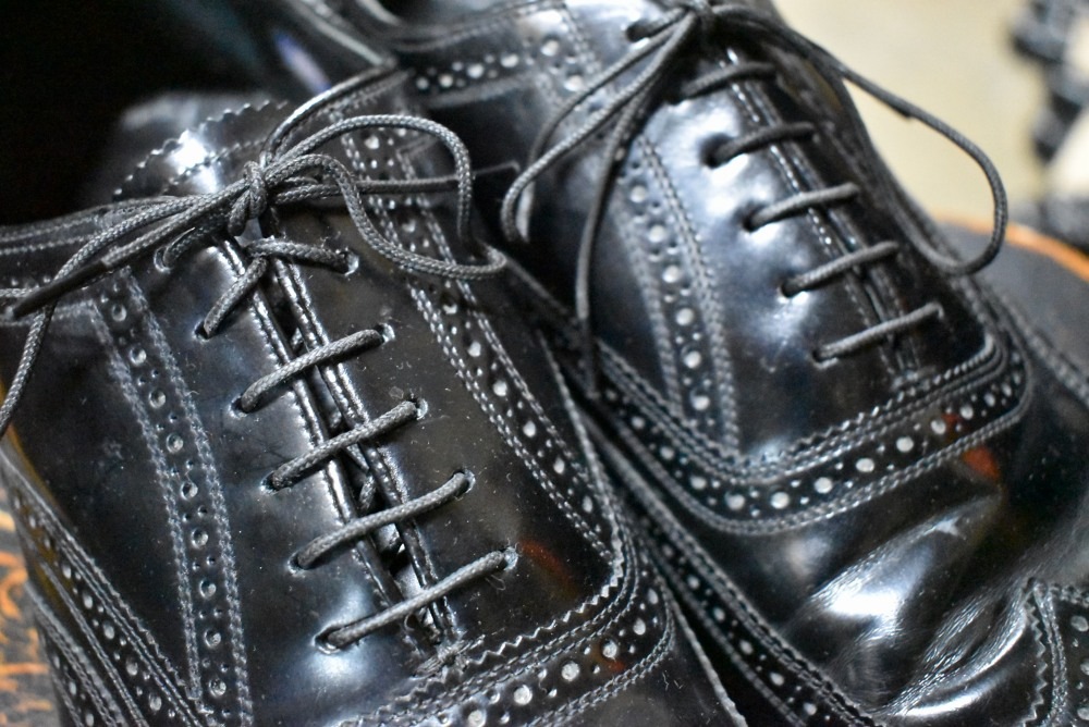 109567「FLORSHEIM」ウィングチップ シューズ 内羽根 SIZE US10