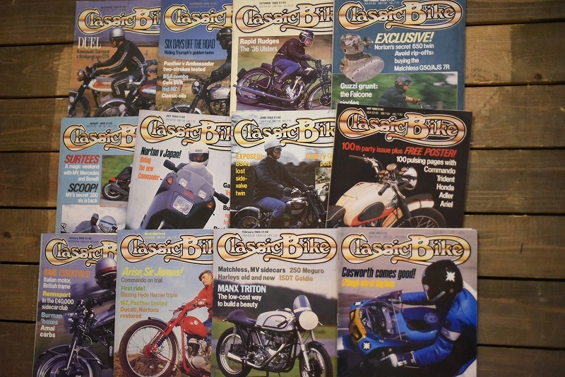 B0877 「Classic Bike」 クラシックバイク　12冊セット　ヴィンテージ　モーターサイクル誌　古本　雑誌