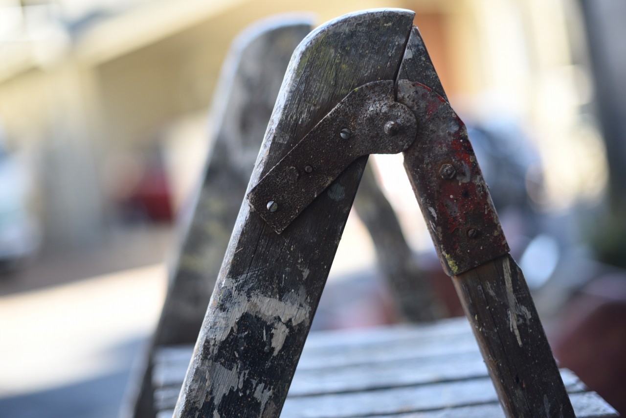 101659 UK ヴィンテージ ステップラダー 脚立 英国