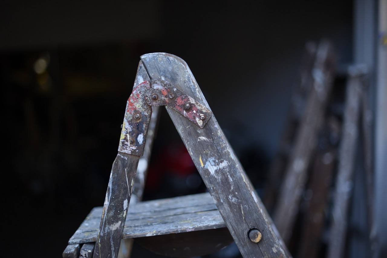 101659 UK ヴィンテージ ステップラダー 脚立 英国