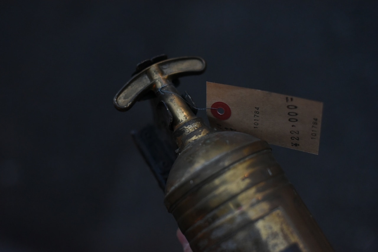 101784 ヴィンテージ 真鍮製 消火器 FIRE EXTINGUISHER ブラス