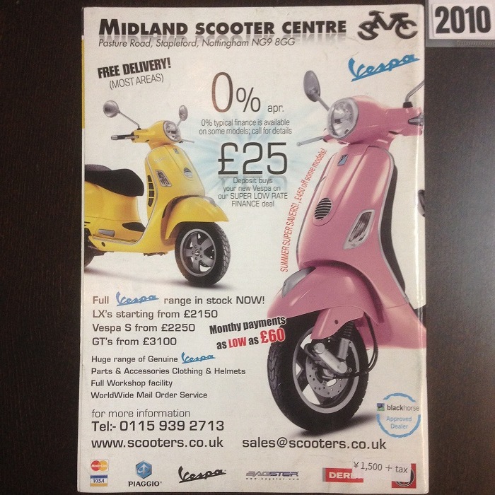 B4877　2010 「SCOOTERING」 ベスパ ランブレッタ  英国 旧車雑誌