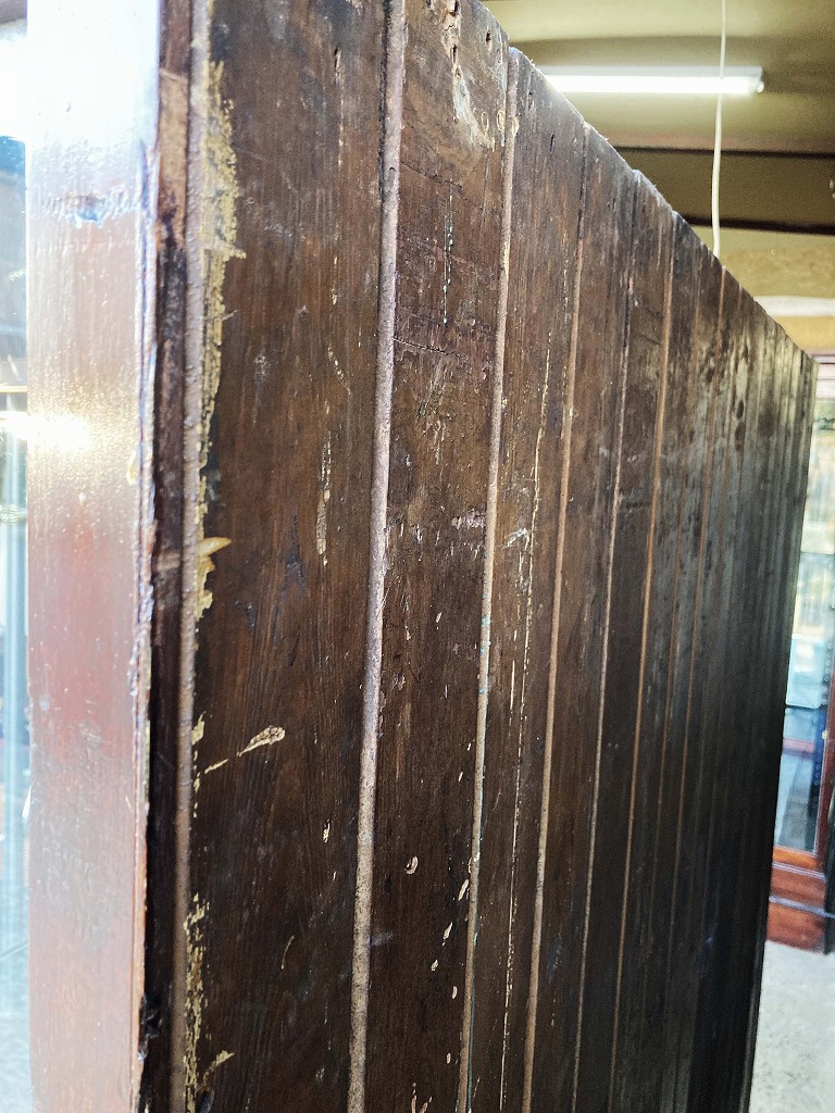 108411 販売及び長期リース店舗什器　英国製アンティーク　4段　　ガラスショーケース 　