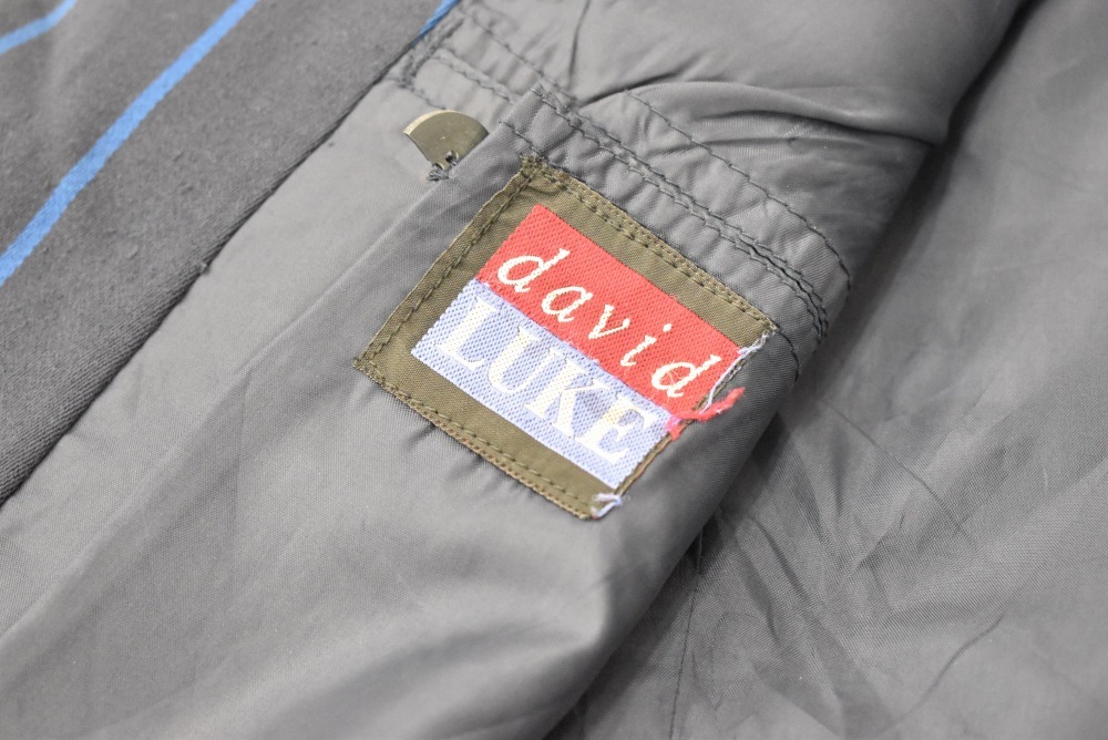 109244  [TA]ヴィンテージ スクールジャケット 「david LUKE」MADE IN ENGLAND ネイビー x ブルー ストライプ