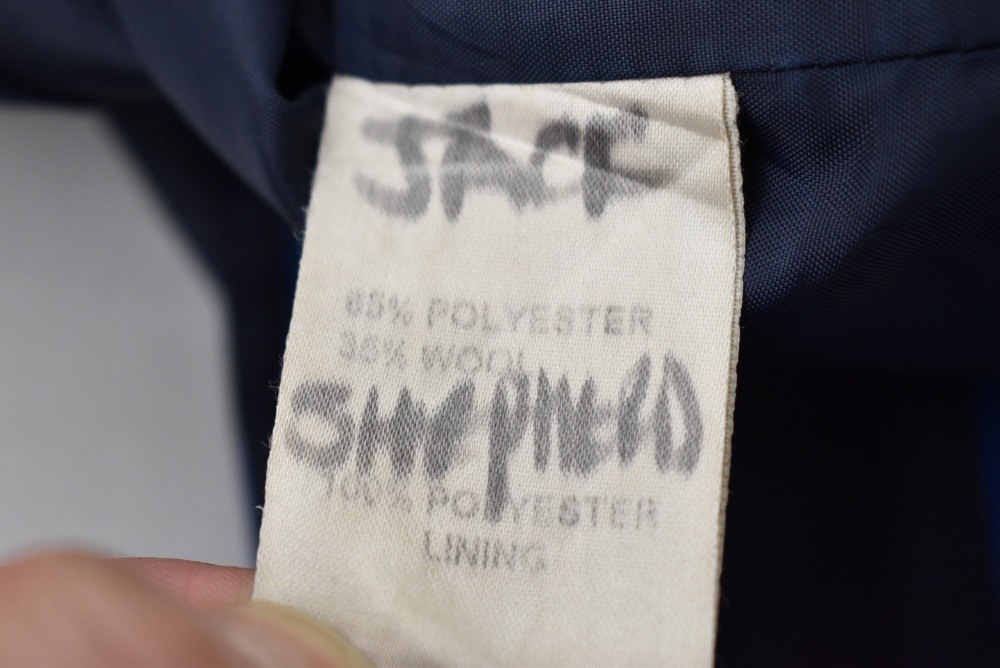 109244  [TA]ヴィンテージ スクールジャケット 「david LUKE」MADE IN ENGLAND ネイビー x ブルー ストライプ