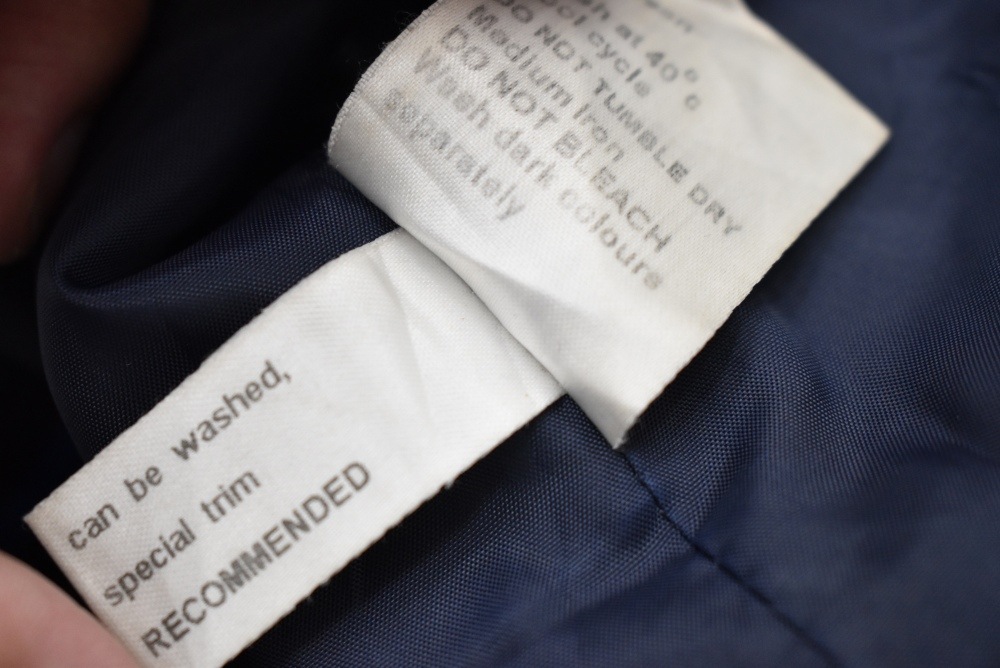 109244  [TA]ヴィンテージ スクールジャケット 「david LUKE」MADE IN ENGLAND ネイビー x ブルー ストライプ