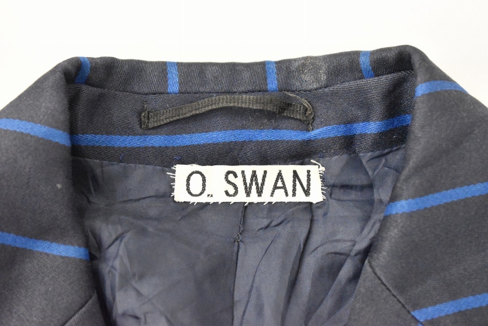 109244  [TA]ヴィンテージ スクールジャケット 「david LUKE」MADE IN ENGLAND ネイビー x ブルー ストライプ
