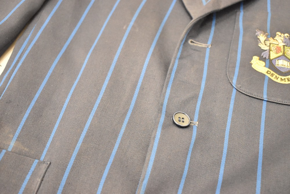 109244  [TA]ヴィンテージ スクールジャケット 「david LUKE」MADE IN ENGLAND ネイビー x ブルー ストライプ