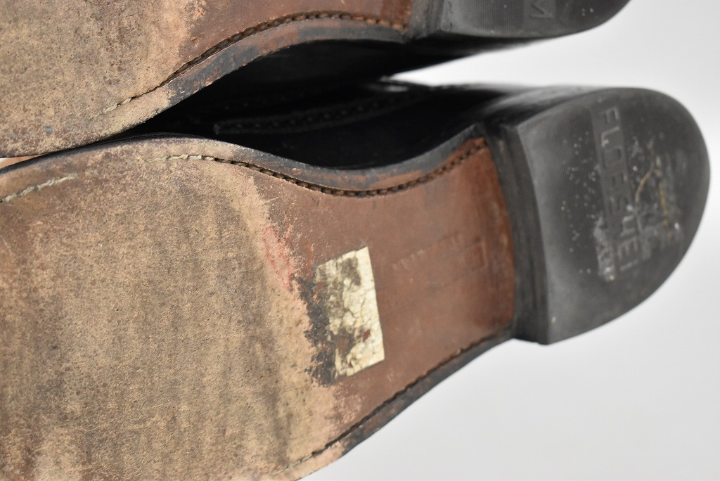 109818 「FLORSHEIM」レザーシューズ  外羽根 WING TIP SIZE 10