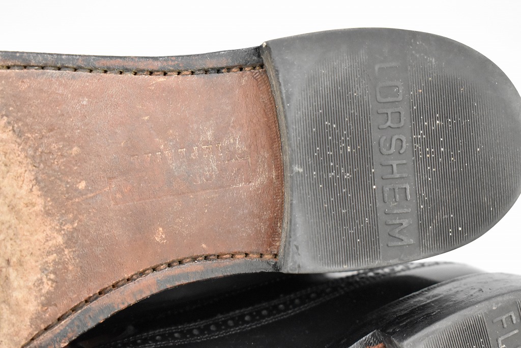 109818 「FLORSHEIM」レザーシューズ  外羽根 WING TIP SIZE 10