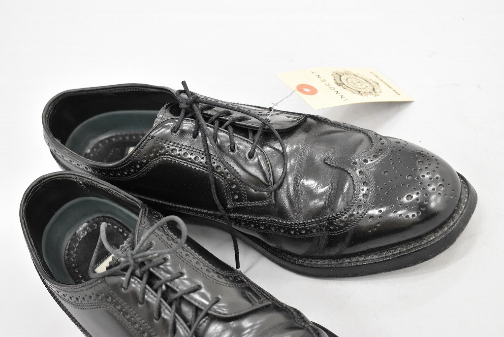 109818 「FLORSHEIM」レザーシューズ  外羽根 WING TIP SIZE 10