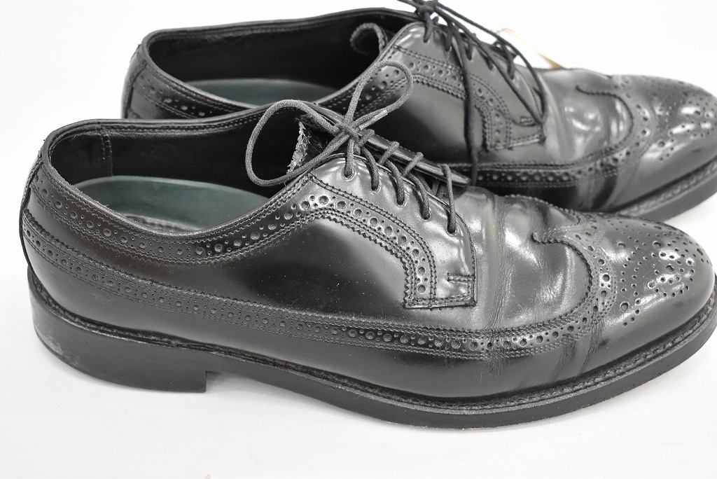 109818 「FLORSHEIM」レザーシューズ  外羽根 WING TIP SIZE 10