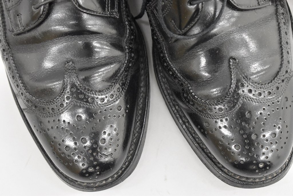 109818 「FLORSHEIM」レザーシューズ  外羽根 WING TIP SIZE 10