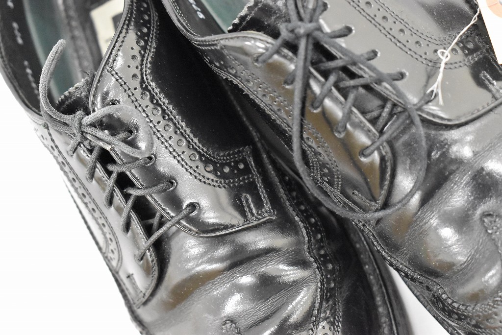 109818 「FLORSHEIM」レザーシューズ  外羽根 WING TIP SIZE 10