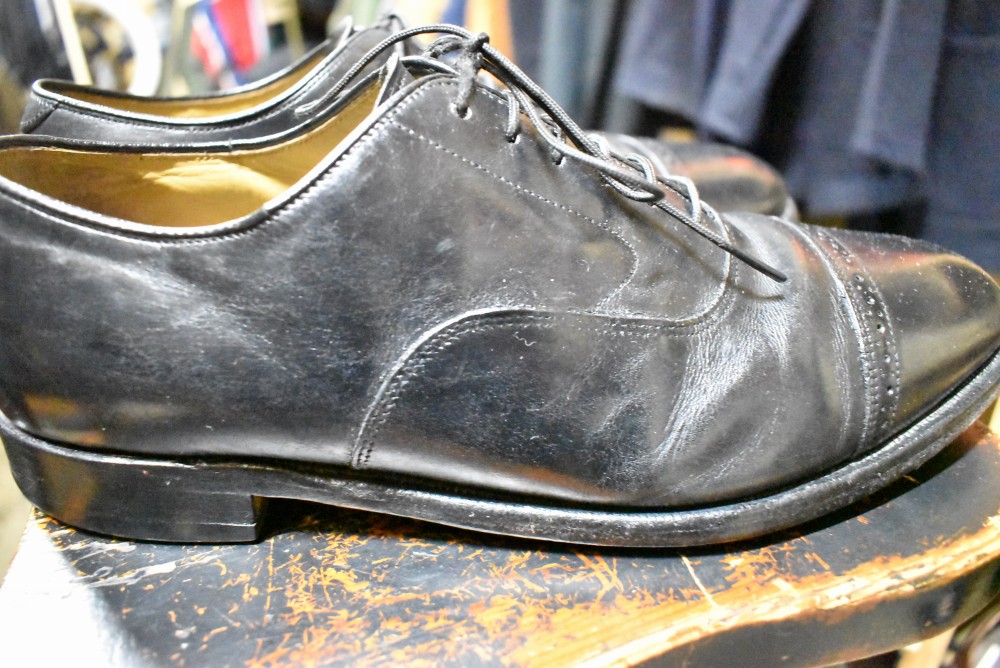 109566 「JOHNSTON & MURPHY」レザーシューズ  内羽根 SIZE 8 1/2