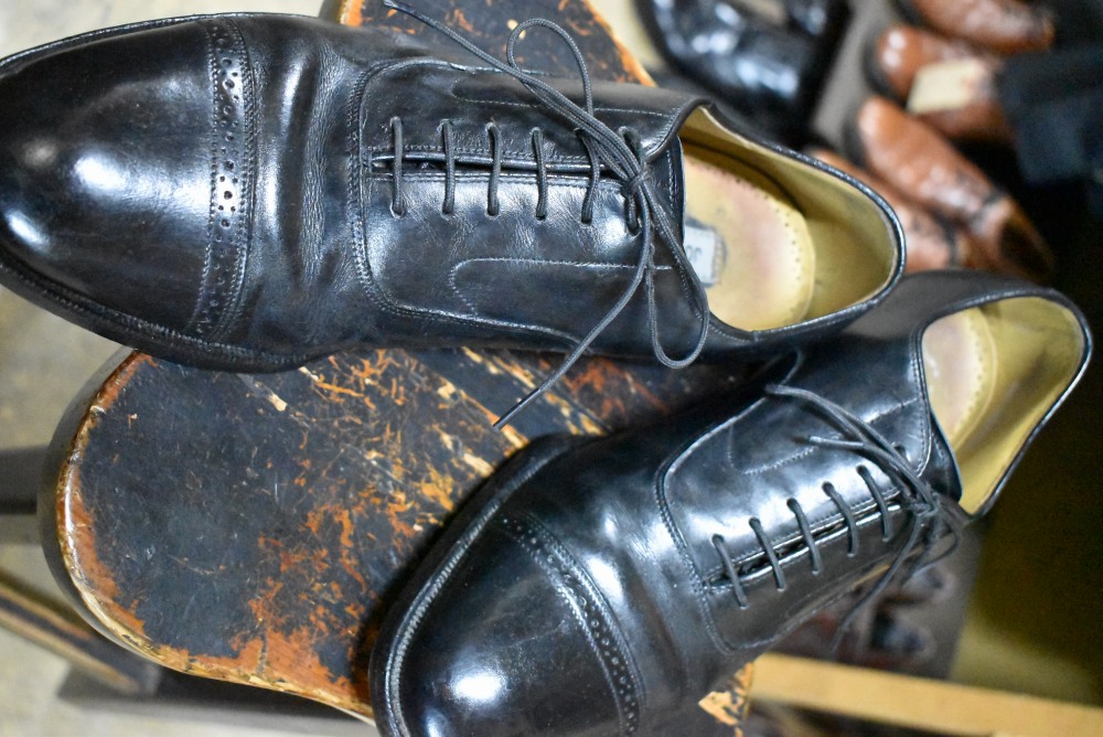 109566 「JOHNSTON & MURPHY」レザーシューズ  内羽根 SIZE 8 1/2