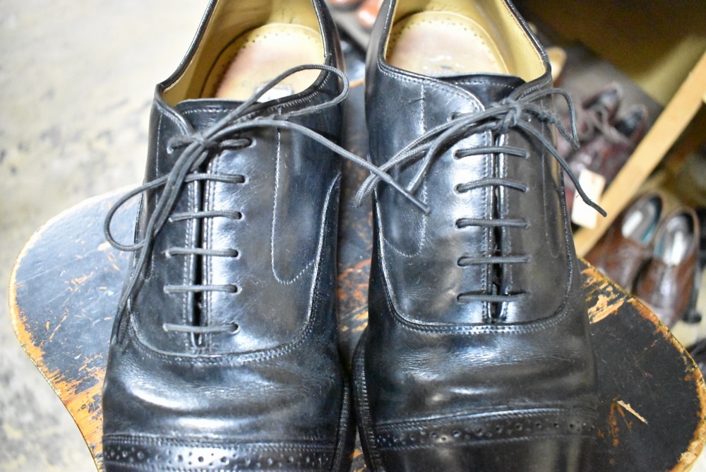 109566 「JOHNSTON & MURPHY」レザーシューズ  内羽根 SIZE 8 1/2