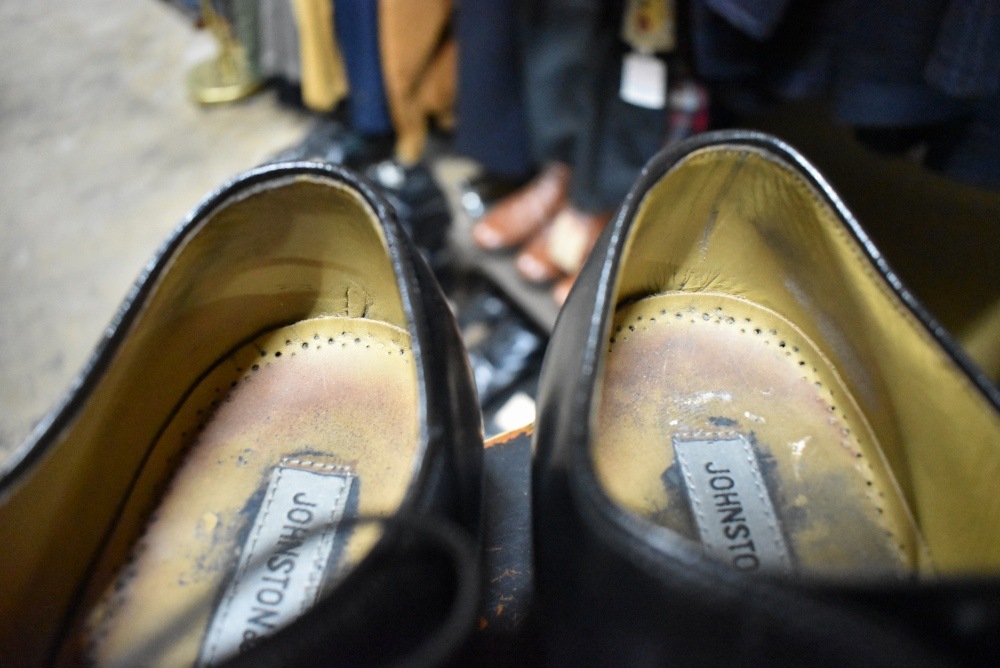 109566 「JOHNSTON & MURPHY」レザーシューズ  内羽根 SIZE 8 1/2