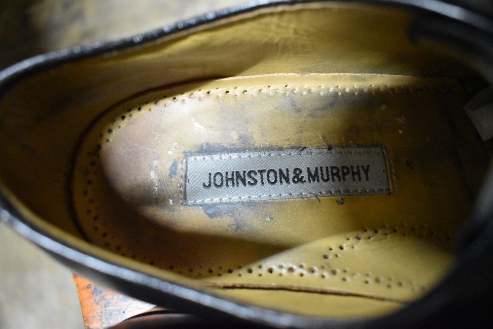 109566 「JOHNSTON & MURPHY」レザーシューズ  内羽根 SIZE 8 1/2
