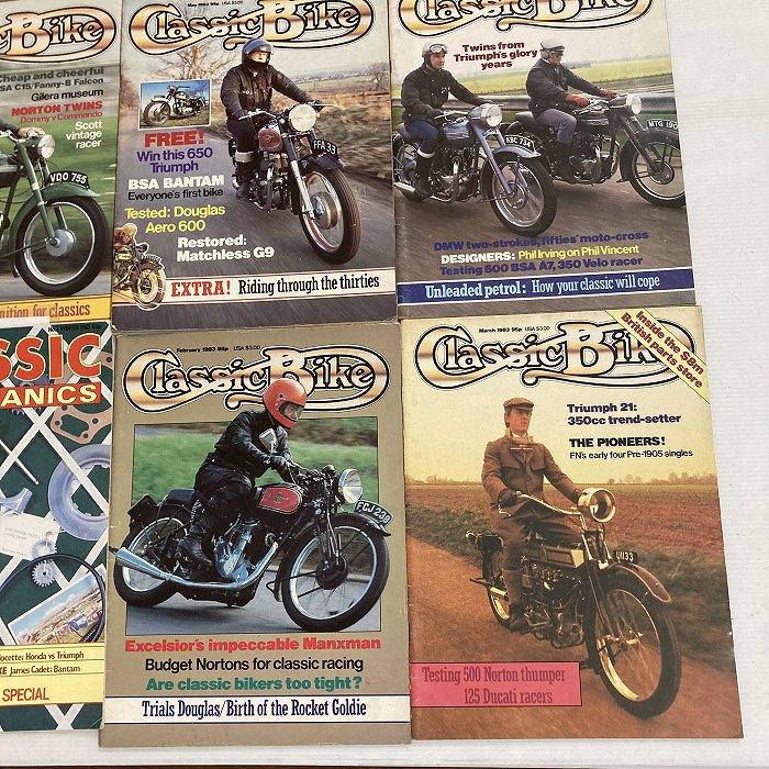 B2876 1983 10冊セット 「CLASSIC BIKE」 クラシックバイク 英国旧車雑誌