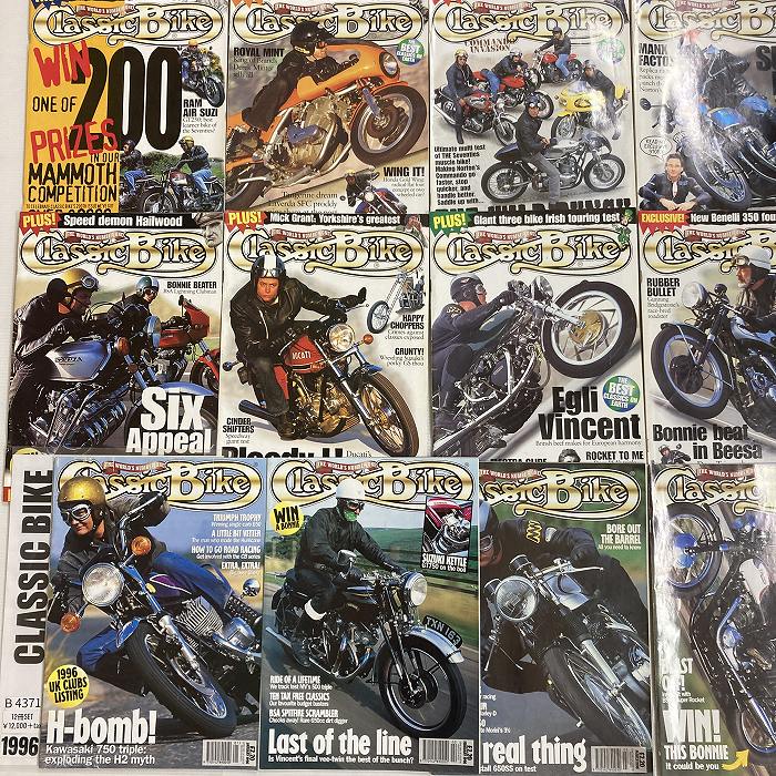 B4371 1996 12冊セット 「CLASSIC BIKE」 クラシックバイク 英国 旧車雑誌
