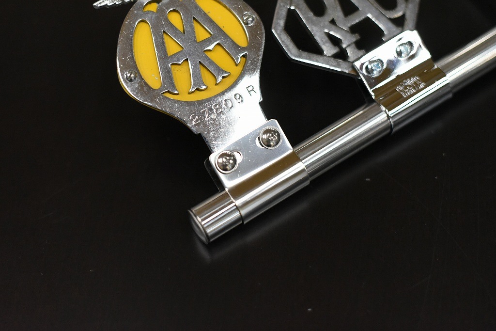 106592 S 23cm 新品　バッジバー　エンブレム　バー　 カーバッチ クラシックカー　スクーター MADE IN ENGLAND 英国