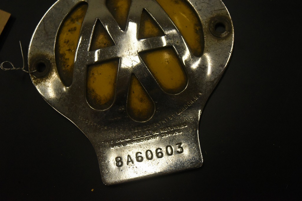 104652 ヴィンテージ　AA 「Automobile Association」 カーバッチ エンブレム　