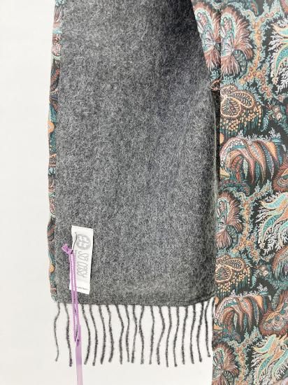 108346 英国 「SO COSY」　「Liberty Fabric Scarf 」　100％ベビーアルパカウール COLOR： Tawny Port & Paisley Corals