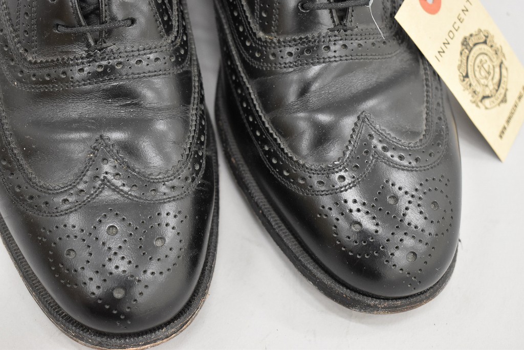 109812 「FLORSHEIM」レザーシューズ  内羽根 WING TIP SIZE 9