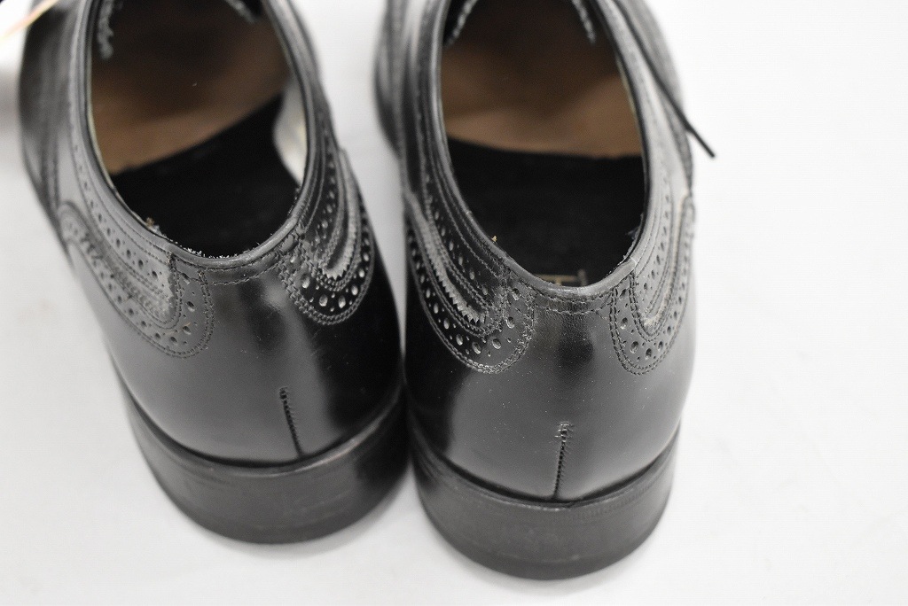 109812 「FLORSHEIM」レザーシューズ  内羽根 WING TIP SIZE 9