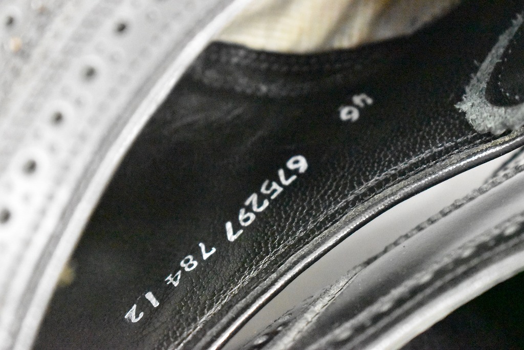 109812 「FLORSHEIM」レザーシューズ  内羽根 WING TIP SIZE 9
