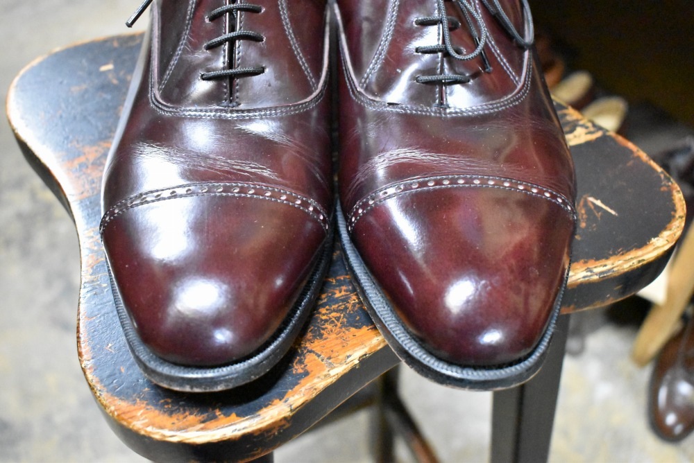 109574「FLORSHEIM」ストレートチップ シューズ 内羽根 SIZE 8 1/2
