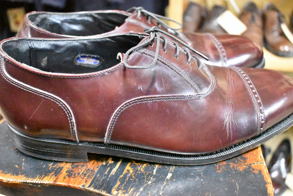 109574「FLORSHEIM」ストレートチップ シューズ 内羽根 SIZE 8 1/2
