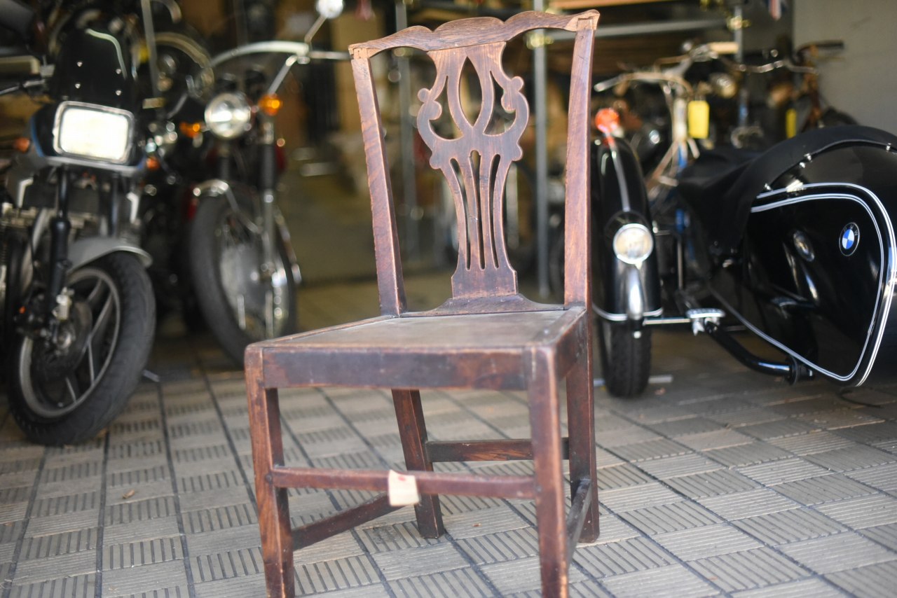 2059 ヴィンテージ チェア　椅子 破損有り