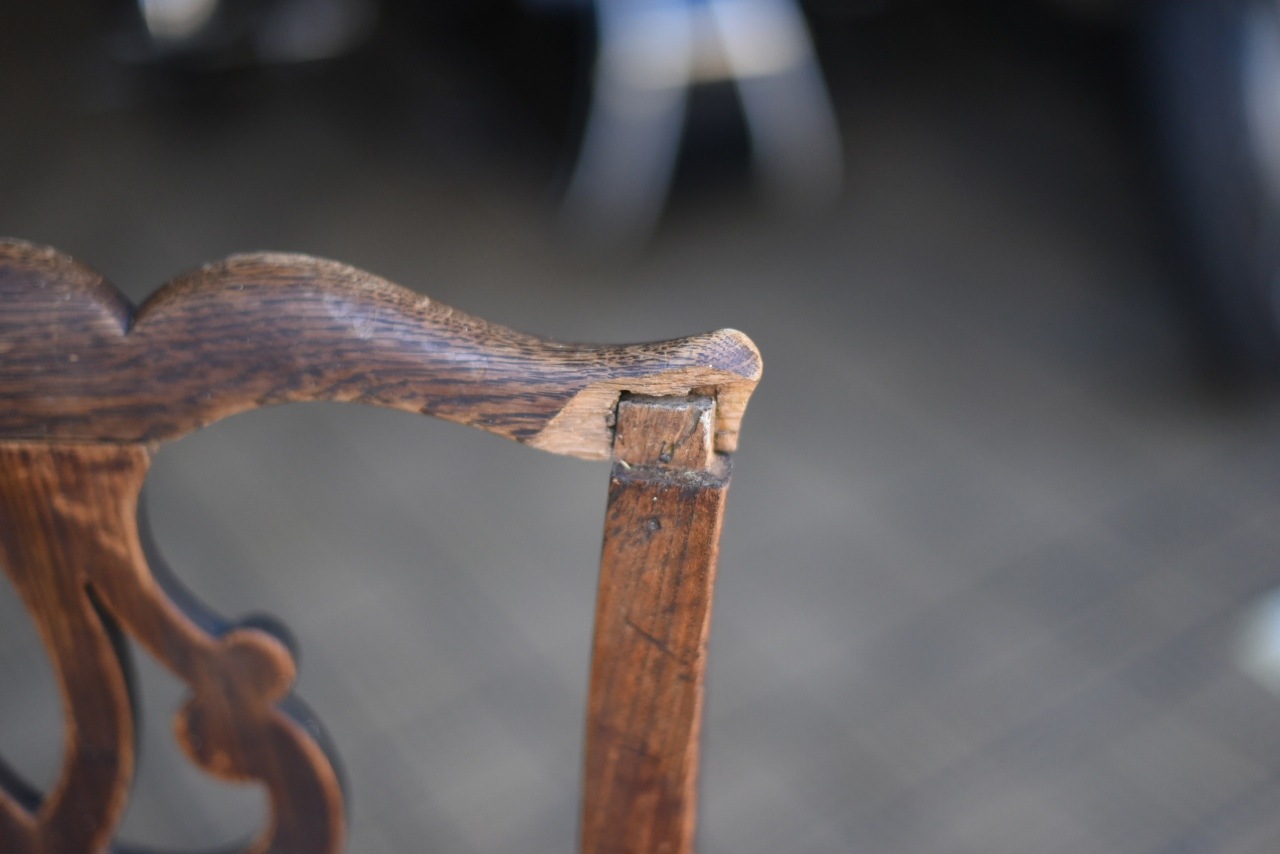 2059 ヴィンテージ チェア　椅子 破損有り