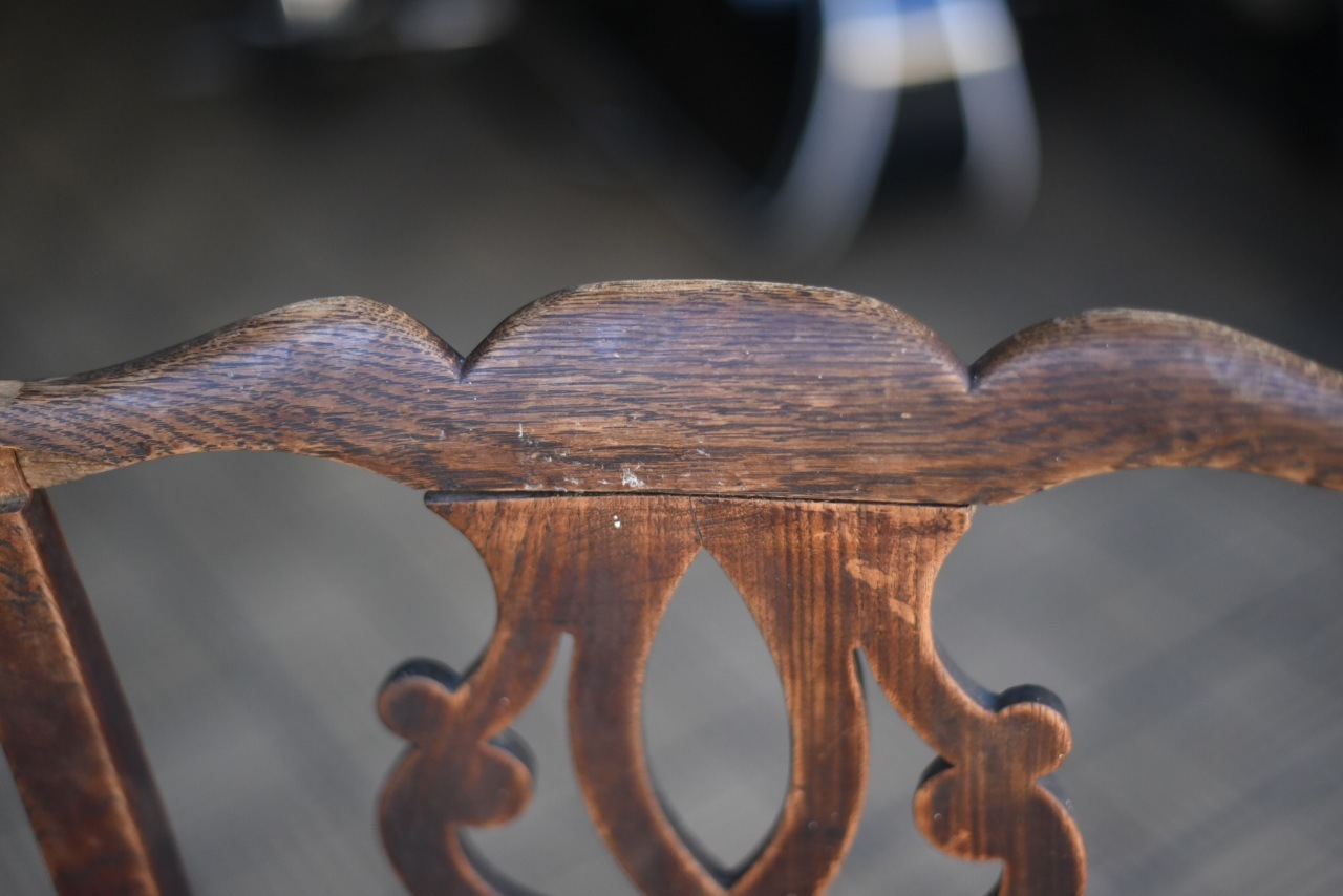 2059 ヴィンテージ チェア　椅子 破損有り